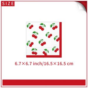 Platos de Papel Desechables con Diseño de Cerezas Rojas Personalizados para Fiestas de Cumpleaños - Product Image 5