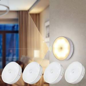 Luz nocturna LED inteligente con sensor de movimiento para iluminación de armarios en el hogar - Product Image 1