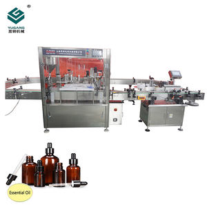 Automático 30 ml <span class=keywords><strong>50</strong></span> ml 100 mL Perfume Botella de vidrio Gota para los ojos Aceite esencial Máquina rotativa de llenado y tapado - Product Image 1