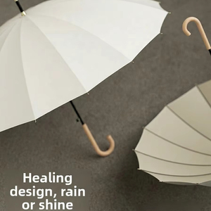 <span class=keywords><strong>Parapluie</strong></span> léger de 500 g, imprimé sur mesure, pour cadeau d'entreprise, résistant aux intempéries, imperméable, anti-UV, avec poignée longue, impression personnalisée - Product Image 1