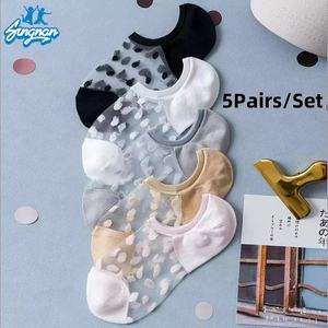 卸売夏若い女の子の足首レース超薄型女性透明ファッショントレンド学生ソックスかわいいスタイル新しい - Product Image 3