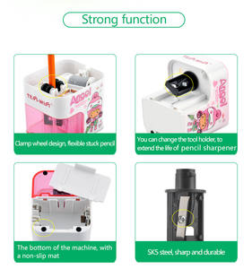Tenwin 8003 Mignon Bande Dessinée Portable Batterie Cadeau <span class=keywords><strong>Électrique</strong></span> Taille-Crayon pour Enfants Enfants - Product Image 6