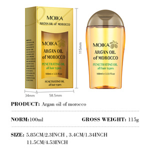 Aceite de Argán de Marruecos Moika 100ml Aceite Penetrante para Todo Tipo de Cabello - Product Image 4