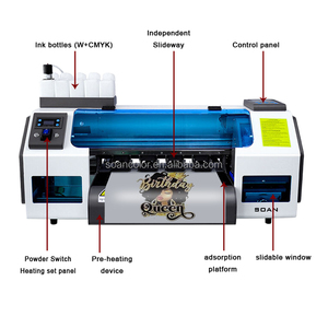 Small Automatic New <b>A3</b> DTF <b>Printer</b> 33cm Dual XP600 T-shirt <b>Printer</b> with DTF Ink Egg Powder Dyer Shaking Machine - Product Image 3