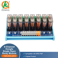 Oshangming 8 voies entrée 8 relais carte de sortie 24V Module de relais carte IO 16A PNP/NPN pour carte d'extension PLC