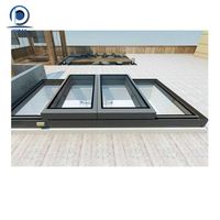 Prima haute qualité lucarne toit fenêtre glissière verre lucarne moteur gril conception maison lucarne