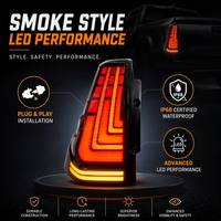 Feux arrière LED pour Toyota Land Cruiser Prado LC150 2010-2017, boîtier fumé transparent, clignotants séquentiels, accessoires automobiles
