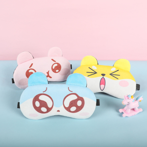 High Quality Super Soft Plush Custom Personalized Logo Printed Cute Animal <b>Sleeping</b> Eye <b>Mask</b> - Product Image 2