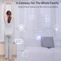 Hub intelligent Zigbee Tuya TYSH, passerelle intelligente filaire, commande vocale à distance pour Alexa, Google Home, application pour Android