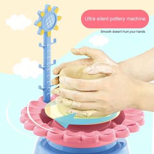 Máquina de Cerámica Eléctrica Giratoria Hecha a Mano con Diseño de Girasol para Niños y Padres - Product Image 5