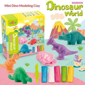 Kit de <span class=keywords><strong>Pâte</strong></span> <span class=keywords><strong>à</strong></span> <span class=keywords><strong>Modeler</strong></span> Colorée <span class=keywords><strong>en</strong></span> Plastique 12 Couleurs, Jouet Éducatif Parent-Enfant, Création de Scènes de Jeu Maison et Moules de Petits Dinosaures – Vente Flash - Product Image 3