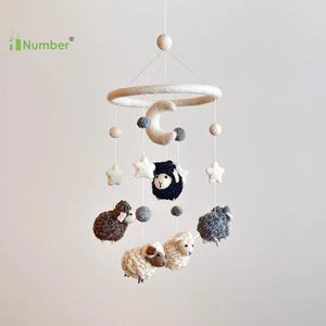 Bas quantité minimale de commande Bébé Jouets <span class=keywords><strong>En</strong></span> Gros À La <span class=keywords><strong>Main</strong></span> Népal <span class=keywords><strong>Laine</strong></span> Mouton Bébé Mobiles pour Bébé Fille Garçons Coran Pépinière Berceau Lit Mobiles - Product Image 5