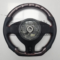 Volant de direction en cuir lisse de qualité supérieure, en fibre de carbone, pour BMW E46 M3 M6 E61 E62 E63, volant de direction de voiture