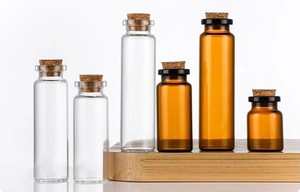 Petite bouteille en verre de haute qualité avec bouchon, bouteille à message, bouteille à souhaits, carte de vœux, grande quantité de bouchons transparents de qualité supérieure - Product Image 4