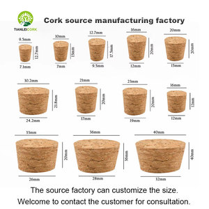 TIANLEI Source Usine En Gros Taille Personnalisée Sabots En Liège Champagne <span class=keywords><strong>Bouchon</strong></span> En Liège pour Bouteilles Bocaux <span class=keywords><strong>Bouchon</strong></span> En Métal et Vis - Product Image 2