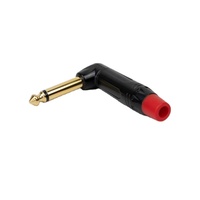 Codo de guitarra de 1/4 pulgadas, conector macho Mono TS, conector macho, enchufes de cobre puro chapados en oro para adaptador de Cable de Audio, reemplazo de 6,35mm