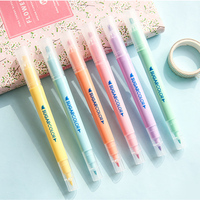 Stylos marqueurs CANIA, ensemble de surligneurs double face pour l'école, encre acrylique à l'alcool indélébile, peinture permanente imperméable pour papier