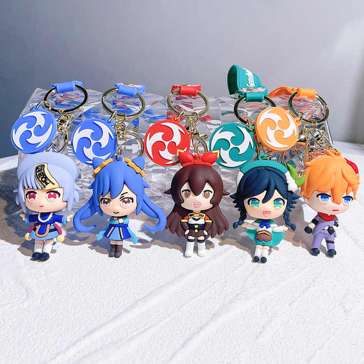 JinYu Anime Adjustable Finger Ring Keychain Prop Accessories - Cosplay Jewelry Set