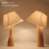 Lampe de table nordique en hêtre massif allemand, lampe de bureau en bois organique pour bureau, salon, chambre à coucher, interrupteur tactile noir, prise EU