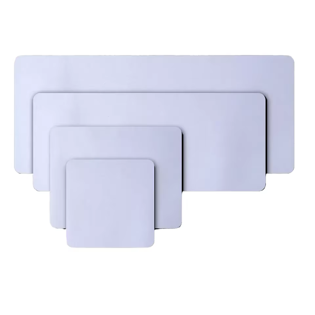 2026 LW Wholesale Customized logo Sublimation Blank White Natural Rubber Sheet Gaming Mouse Pad Mouse Mat