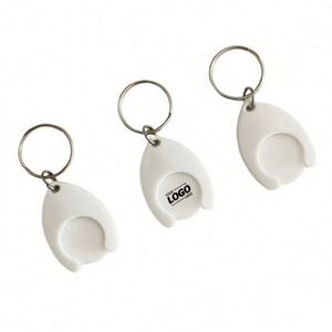 Custom Euro Coin Trolley <b>Keychains</b>-<b>Personalized</b> ABS Cross Style Shopping Cart Token Holder Digital Printing Portable Promotions - Product Image 1