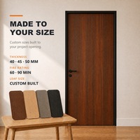 Porte d'hôtel ignifuge sur mesure, résistante à l'humidité, anti-déformation, longue durée de vie, couleur personnalisée, facile à nettoyer pour le hall d'hôtel