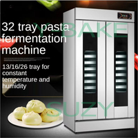 Équipement de cuisson commerciale 32 plateaux Double portes en acier inoxydable Nouvelle armoire de fermentation automatique pour boulangerie Maïs à moteur