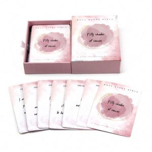 Tarjetas de Apoyo Emocional Minimalistas de Bolsillo Personalizables con Marca, para Meditación y Intención - Product Image 3