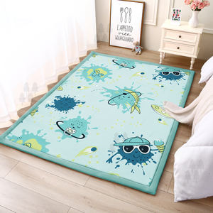 Alfombra de terciopelo de cristal grande lavable, Tatami grueso, antideslizante, alfombrilla de suelo para niños, bebés, niños pequeños, alfombrilla de juego para sala de estar - Product Image 1