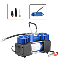 Compresseur d'air portable 12V à double cylindre haute pression pour pneus, gonflage rapide, accepte les logos personnalisés, commande OEM