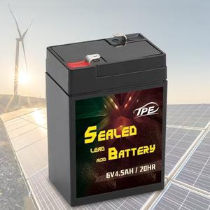 <span class=keywords><strong>AGM</strong></span> 딥 사이클 <span class=keywords><strong>6v</strong></span> 4.5ah 배터리 충전식 밀봉 납산 배터리 <span class=keywords><strong>Vrla</strong></span> 저장 배터리 - Product Image 1