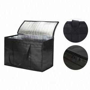 Reusable <b>Extra</b> <b>Large</b> Capacity Insulated Thermal Food Storage Bag Cool Carry Non Woven Lunch Cooler Bag - Product Image 4