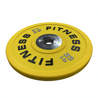 Pelat Beban Warna Berkualitas Tinggi Portabel untuk Penggunaan Komersial 5-25 KG 10-55 LB untuk Latihan Gym Angkat Berat CPU Urethane Bumper