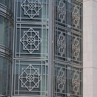 Panneau moderne en aluminium découpé au laser Mashrabiya pour murs-rideaux d'hôtel