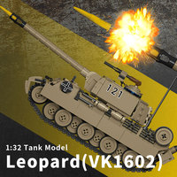 Nuevo Tanque Pesado CAYI de la Segunda Guerra Mundial, Modelo Militar, Equipo de la 2.ª Guerra Mundial, MOC Ladrillos de Plástico, Set de Juguetes para Niños OEM, Conjunto de Bloques de Construcción DIY