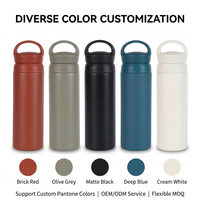 Kingze Impression Personnalisée Portable 350ml 500ml Flacon à Vide en Acier Inoxydable Tasse de Voyage Isolée Gobelet à Café pour Usage Extérieur