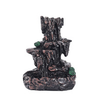 Brûleur d'encens en résine pour aromathérapie, anti-odeur, toutes saisons, cascade à refoulement, décoration zen créative pour la maison, cadeau de Noël