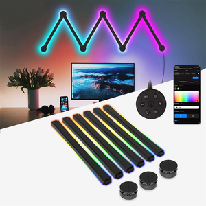 Sôi động hoàng hôn Halo LED Đèn chiếu với tam giác Splice thiết kế cho phòng khách nền rạp hát tại nhà - Product Image 4