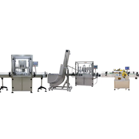 Chaîne de production automatique double tête pour le bouchage à vis et l'étiquetage de bouteilles en plastique – Offre Spéciale
