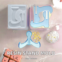 Support de téléphone portable en silicone, moule pour artisanat, décoration, support de cadre photo en résine, mobile