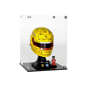 Vitrine en acrylique écologique sur mesure pour casque <span class=keywords><strong>Scuderia</strong></span> HP Lewis Hamilton avec fond imprimé UV - Product Image 5