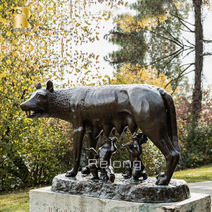Vendita calda nuovo Design all'aperto parco bronzo statua del lupo capitolino in vendita - Product Image 2