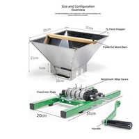 Presse-agrumes manuel 7L en acier inoxydable, grand format, portable, pour fruits et légumes, outils de pulpage, extracteurs de jus, pour vin et cidre