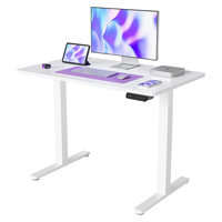 Bureau debout moderne réglable en hauteur, motorisé, automatique, électrique, ergonomique, table de bureau pour ordinateur