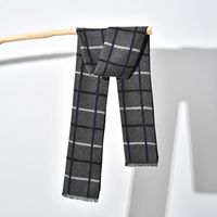 Écharpe de luxe chaude en cachemire pour l'hiver, motif écossais classique, idéale pour le bureau et les affaires