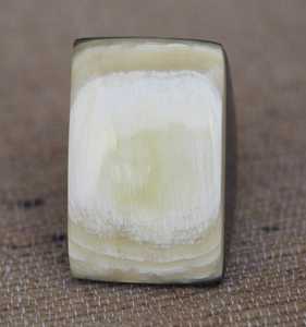 Bague captivante en corne de buffle à rayures noires et blanches Bague unisexe élégante parfaite pour les occasions de mariage et de cadeau - Product Image 3