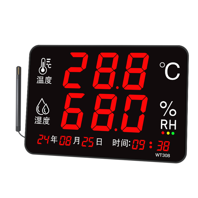 RS485 Modbus Output Digital Thermometer Hygrometer Temperature and Humidity Controller Sensor Data Logger  With Metal Probe