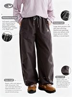 Pantalon cargo fonctionnel de montagne à panneaux fendus et bords coupés, imperméable, séchage rapide, résistant aux déchirures