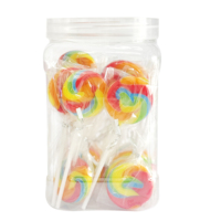 Regenboog Swirl Gummy Candy's in een fles, diverse smaken, fruitig, glucosestroop, gemengd fruit, sterren, hartjes, snoepjes