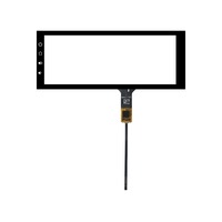 Pantalla Táctil Capacitiva de 6.86 Pulgadas P+G con Cuatro Botones Izquierdos, Interfaz I2C Multitáctil, Apta para Navegación de Automóviles MP5
